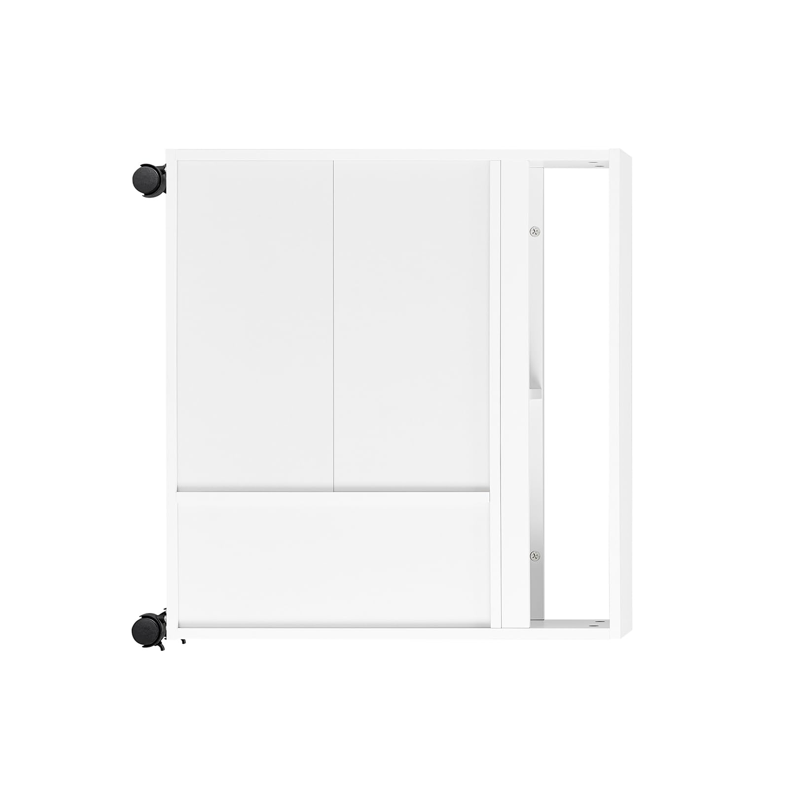 SoBuy Badezimmerschrank Nischenschrank auf Rollen 70x71x20 cm