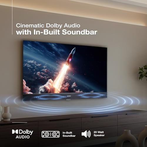 Image of SANSUI 80cm (32) Google TV with QLED Display, HDR10, Dolby Audio, Built-in Soundbar, Filmmaker Mode, 60Hz Refresh Rate JSS32GSQLED (Black)