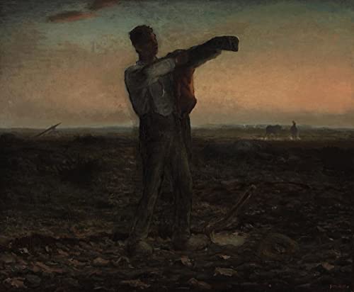 Impression sur toile Jean-François Millet affiche décoration murale salon 60x90cm