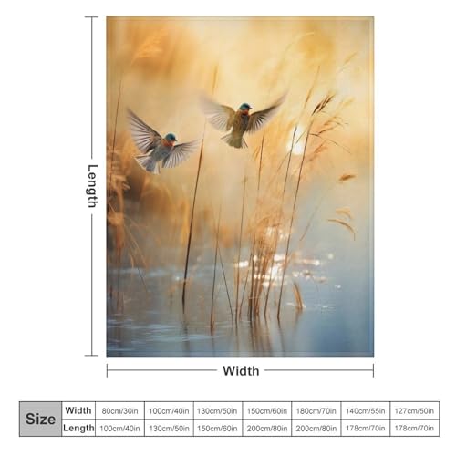 Couverture douce oiseau pour sublimer votre plaid jeté canapé - 6
