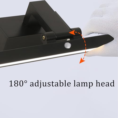 Lámpara de espejo baño LED con ángulo ajustable y aplique de pared impermeable 4