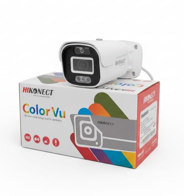 ColorVu 5MP IP Outdoor Bullet CCTV Camera, Full HD Day/Night Color Vision, Audio Recording, Motion Alert, White-image-9