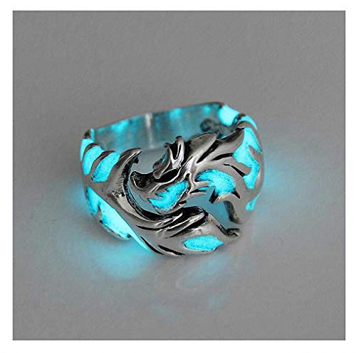Womens Mens Ring 1Pc Women and Men Allergy Free Glow in the Dark