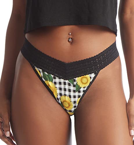 Thong original invisible Hanky Panky imprimé floral sans couture