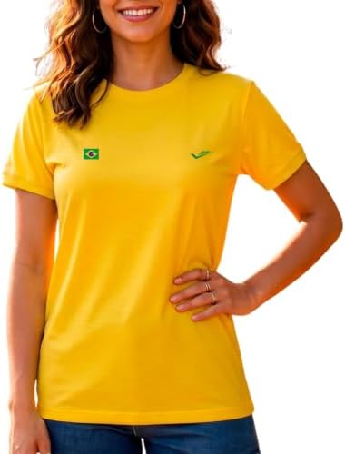Camisa do Brasil Feminina Copa 2026 Camiseta Torcedor Seleção Bra...
