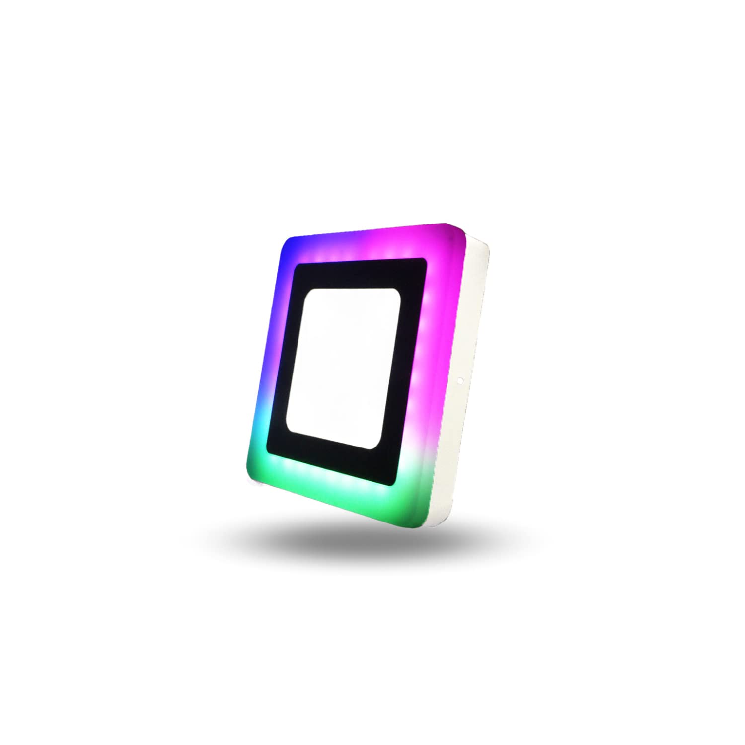 D'Mak 16 Watt (12+4) Square Double Colour LED Surface Panel Light Side 3D Effect Light (White & PGB, Pack Of 1)-picture-13