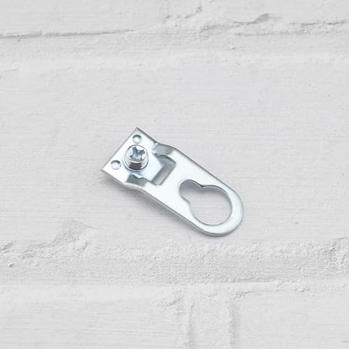 Image of 60PCS Photo Frame Hook 35x15mm Photo Frame Hanger Aluminum Alloy Hanging Hook D Ring Picture Frame Hanger for Channel Width 12mm Picture Frame