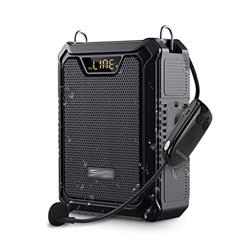 Amplificador de voz impermeable y altavoz portatil con power bank