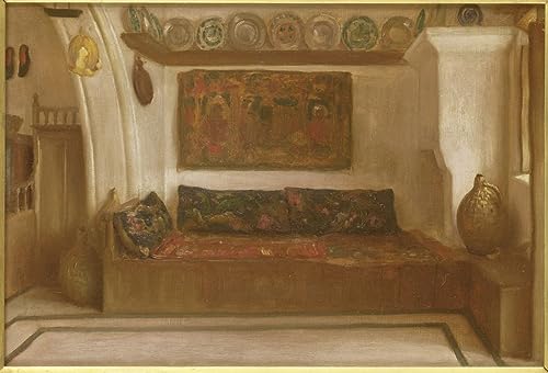 Impressions d'art mural tableau Lindos Rhodes Frederic Leighton decoration chambre 60x90