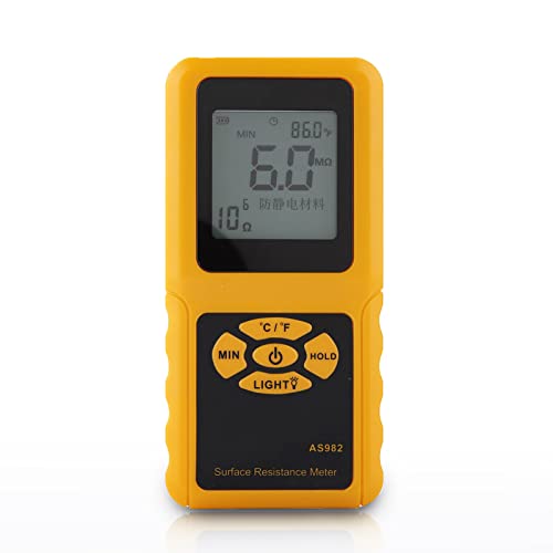 Earth Ground Resistance Tester Meter, Digital Earth Resistance Meter Tester Voltage Measurement, Handheld Surface Resistance Tester With Lcd Backlight, Insulation Resistance Testing #TOP29