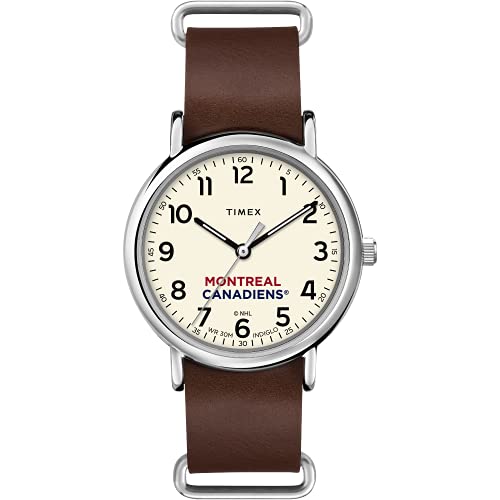 Montre cuir Timex Canadiens de Montréal 40 mm : finitions premium pour passionné de hockey