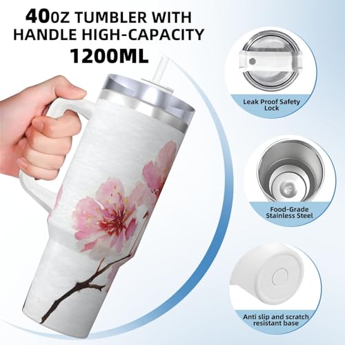 Vaso Acero Inoxidable Térmico con Asa y Pajilla 40oz miniatura 4