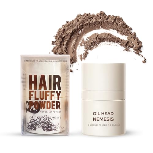 Hair Texture Powder, Root Touch Up, Volume Styling Powder Women, Hairline powder.10g (0.35 oz) (Light Brown)