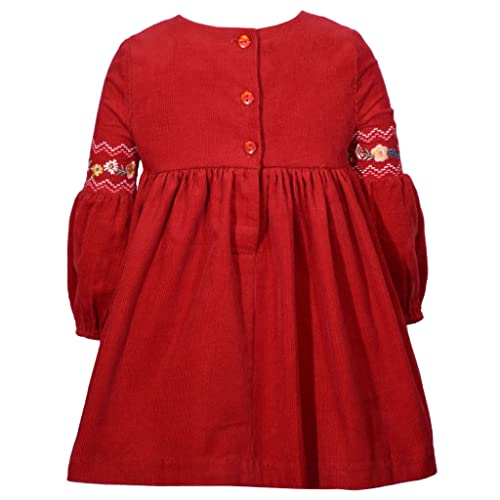 Bonnie Jean Girl's Thanksgiving Dress - Corduroy Harvest Dress for Baby Toddler and Little Girls2