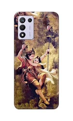 Image of Printed Hard Back Cover for Realme 9 5G Speed Edition | Realme 9 5G SE | Realme 9 SE 5G Back Cover (Radha Krishna Love -J1) -190724(EA)