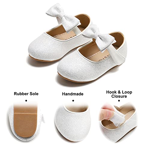 Image of Felix & Flora Toddler Flower Girl Dress Shoes - Girl Ballet Flats Party School Shoes Wedding