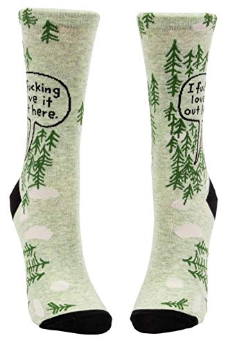 Blue Q SW502 Women'S Novelty Crew Socks (Fit Women'S Shoe Size 5-10) (Fucking Love It thumb #1