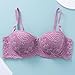 Women's Underwire Floral Lace Comfy Bralettes Adjustable Straps Bra Solid Color Push Up Lift Breathable Everyday Bra