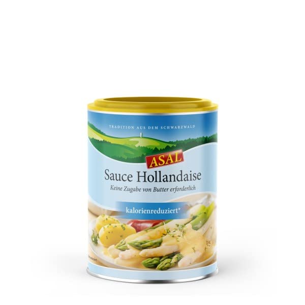 ASAL Sauce Hollandaise kalorienreduziert 400g für 2,5 Liter – leckere, cremige Soße für Spargel und Gemüse, bis zu 90% weniger Fett, keine zusätzliche Butter notwendig