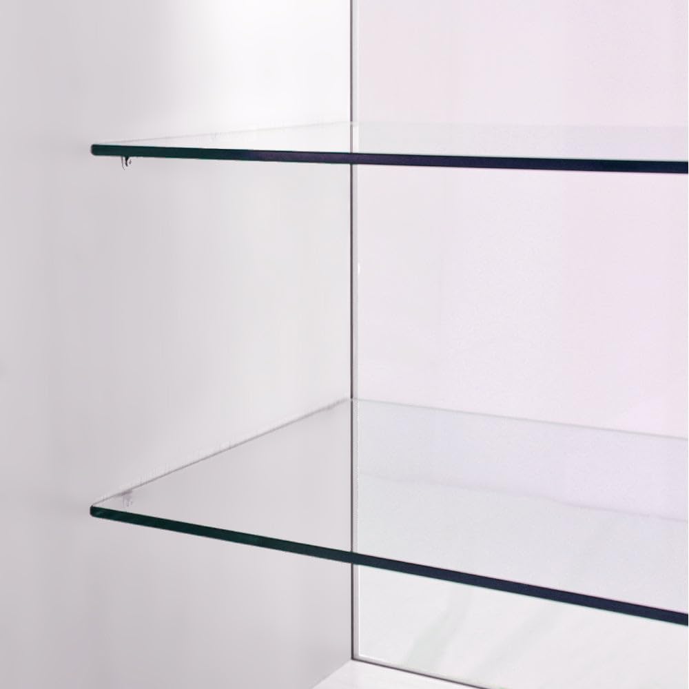 Banco Vendita K1200 con Vetrina in Vetro e Serratura | Bancone Espositivo Sicuro ed Elegante per Negozi | 3 Livelli di Esposizione con Ripiani Rimovibili | L120 x P60 x H90 cm | Facile da Montare