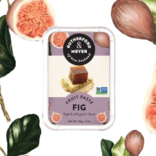 Rutherford & Meyer Fruit Paste/ Fig - 4.2oz Pot (Pack of 2) Vegan, Gluten Free, Dairy Free, Non GMO -must have charcuterie board addition