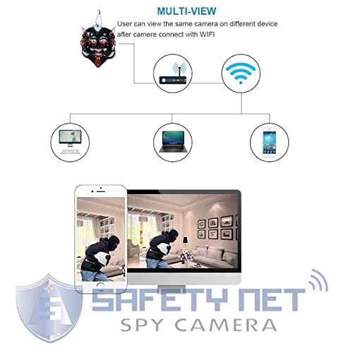 Image of WiFi Multi Plug - Hidden Camera with Live Feed WiFi - Indoor Security Camera 1080P HD Hidden Nanny Cam Motion Detection Spy Cam - with 32GB MicroSD Card (Nazar BATTU)