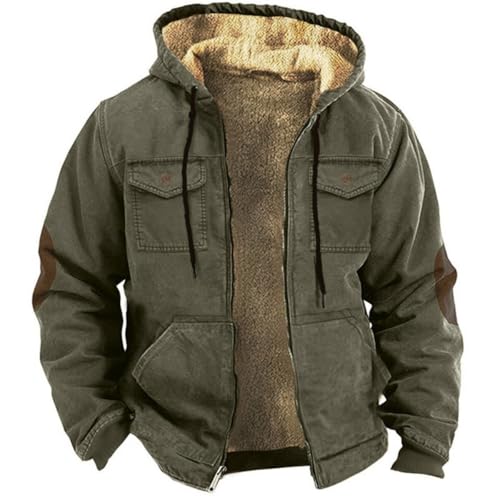 Veste rembourrée d'hiver homme veste chaude décontractée à capuche épaisse confortable