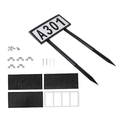 NUOBESTY Lampe Solaire Pour Numéro De Maison Plaque Adresse Plaque De Porte Lampe Solaire Pour Numéro De Maison