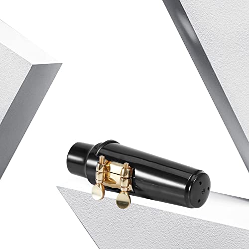 Saxophone noir avec roseau boucle bouchon et 2 pads kit complet - 5