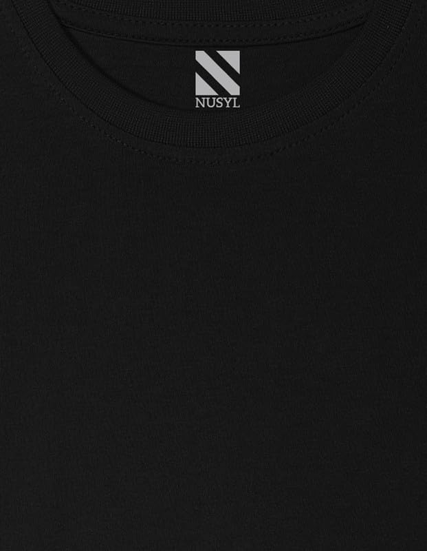 Image of Nusyl Girls Solid Cotton Blend Tshirts - Soft & Comfortable Half-Sleeves T-Shirts | Casual Wear for Kids & Teen Girls | Half Sleeves T-Shirts |- NUGCTSH001-PO2-1