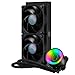 Cooler Master MasterLiquid ML240 Mirror ARGB CPU Liquid Cooler - 3rd Gen. Pump AIO Water Cooling System, 2 x 120mm SickleFlow V2 Fans, Enhanced 240mm Radiator - AMD & Intel Socket Compatible, 240