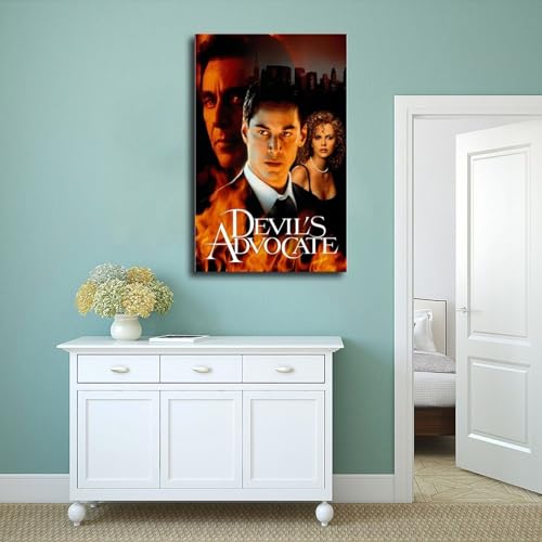 Poster auf Leinwand 'The Devil's Advocate', Wandkunst, Dekordruck, Gemälde für Wohnzimmer, Schlafzimmer, Dekoration, 20 x 30 cm
