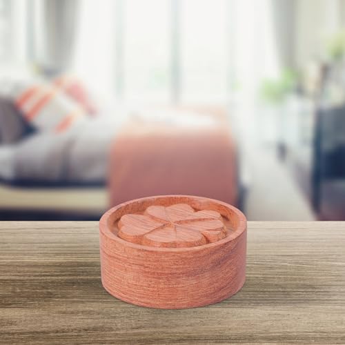Difusor aromático de aceite esencial de madera redondo miniatura 5