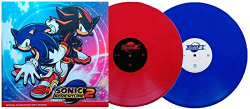 Sonic Adventure 2 (Official Soundtrack Vinyl Edition) - Exclusive Limited Edition Blue & Red 180 Gram Colored 2x Vinyl LP [Condition-VG+NM]