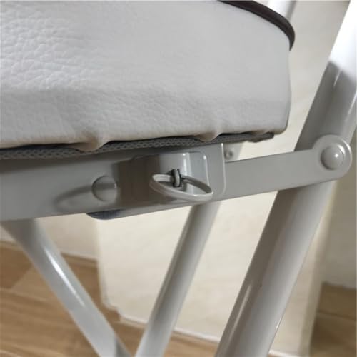 Tabourets de bar pliants 75 cm - Chaises hautes compactes marron avec dossier LWX - 7