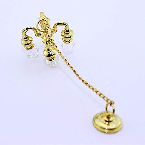 Golden Dollhouse Candlestick Scene Heimwerken Toys...