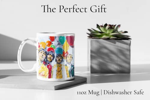 Beatles Gifts Mug à café et thé Blanc 325 ml - Les Beatles, Paul McCartney, John Lennon, RIngo Starr, George Harrison Beatles Gifts Mug à café et thé Blanc 325 ml – Image 4