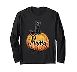 Photo Gallery halloween cat on a pumpkin mama maglia a manica Photo Gallery halloween cat on a pumpkin mama maglia a manica