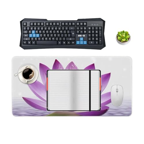 Mouse Pad grande blanco de goma antideslizante 60x30 cm miniatura 4