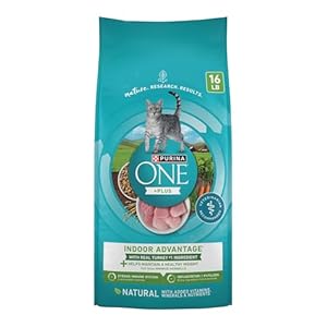 PURINA ONE Natural, Low Fat, Weight Control, Indoor Dry Cat Food, +Plus Indoor Advantage – 16 lb. Bag