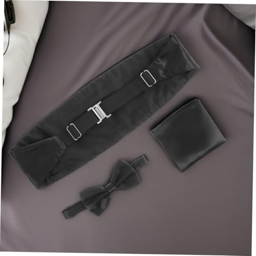 Conjunto de fajín y moño de satén para hombre, 6 piezas miniatura 5