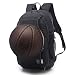 Produktbild VISTANIA Basketball Rucksack USB Charge Schultasche Wasserdichter Laptop Sport Tasche + Ballnetz,Black