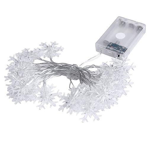 Appearancees 2.1M Beautiful 20LED Small Snowflake Shape LED String Light Battery Powered