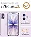 GVIEWIN for iPhone 17 Case, with Screen Protector+Camera Lens Protector, [NonYellowing] Clear Floral Slim Shockproof Protective Hard PC Back Women Phone Case for iPhone 17 6.3