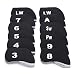 Sword &Shield sports 12 Pcs Golf Club Iron Head Covers Neoprene Iron Cover 3-LW Protect Case(Black)