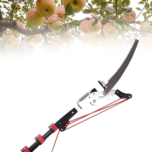 GLMGBP Telescopic Pole Saws, Professional Telescopic Tree Pruner Extendable Pruning Saw Gardening Landscaping Branch Saw Lopper Tools (Size : 18FT)