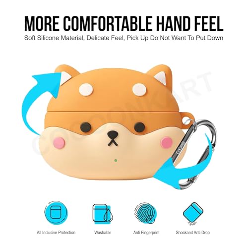 Image of Cartoon Funny Silicone Case Cover Compatible for OnePlus Buds 4 (Shiba)