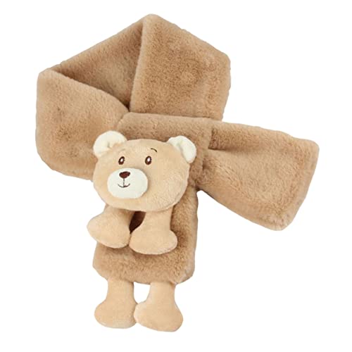 SAFIGLE 1pc Boys and Girls Warm Scarf Soft Cartoon Bear Neck Wrap for Outdoor Activities Birthday for Boys and Girls Comfortable and Stylish Boy Girl Accessory
