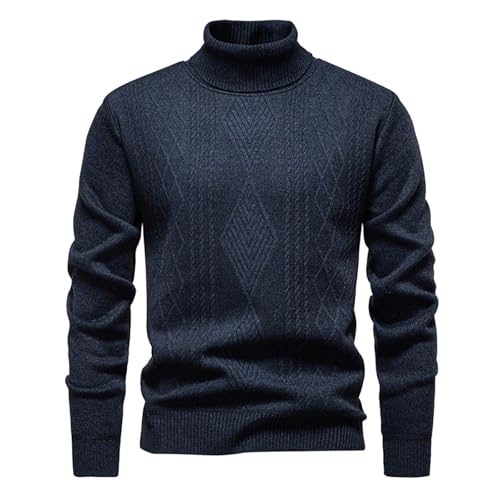 Pull col roulé homme coupe ajustée grande taille pour ne plus avoir froid