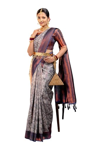 Image of Avantika Fashion Women's Kanjivaram Soft Silk Banarasi Sarees With Blouse Piece
